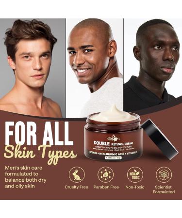 Mens Face Moisturizer Cream - Anti Aging Wrinkle Face Cream - Mens Facial Moisturizer - Retinol Collagen Vitamin E | Day & Night | Eye Bags & Dark Spot Corrector Cream | Made in USA | 30g - Buy Online on GoSupps.com