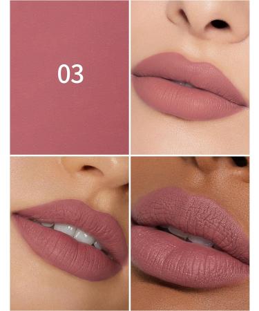  Erinde Erinde Waterproof Matte Lipstick - Nude Long-Lasting 24 Hours Highly Pigmented Permanent Moisturizing Lipstick - Buy Online on GoSupps.com
