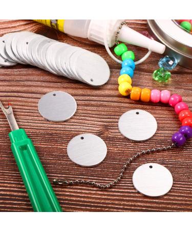 1 Inch Round Aluminum Stamping Blanks for Jewelry Making - Pack of 100 - Buy Online on GoSupps.com
