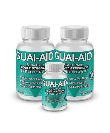 GUAI-AID  824 600mg Ultra-Pure Guaifenesin Caplets for Daily Mucus Relief