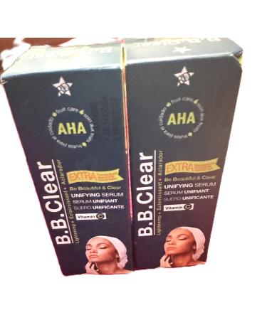 B.B. Clear AHA Unifying Serum with Vitamin C Lightening and Brightening 30ml 2 Pack