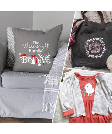 Dysania White HTV Heat Transfer Vinyl Bundle - 10 Pack 12x12 Sheets for T-Shirt - Easy to Cut & Weed Iron-on Vinyl - Buy Online on GoSupps.com