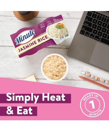Minute Jasmine Rice Microwavable Cups 4.4oz - Pack of 8 - Buy Online on GoSupps.com