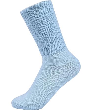 Laulax 3 Pairs Ladies Loose Top Gentle Grip Diabetic Cotton Socks Black Pink Blue Size UK 4-7 / Europe 36-41 - Buy Online on GoSupps.com