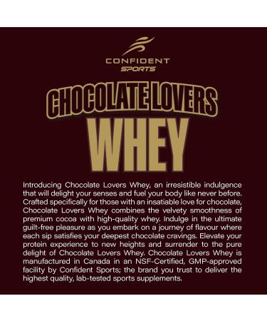 CONFIDENT SPORTS CHOCOLATE LOVERS WHEY 100% Pure Whey Protein 20g of delicious protein per serving CHOCOLATE RASPBERRY - 2 Pound 30 Servings - Buy Online on GoSupps.com
