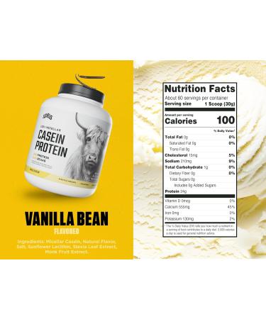 Levels 100% Micellar Casein Protein Hormone Free Vanilla Bean 4LB Vanilla 4 Pound (Pack of 1) - Buy Online on GoSupps.com