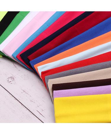 YMHPRIDE 18-Piece Colorful Sports Yoga Headbands - Stretchy Cotton Hairbands for Girls & Women | Perfect for Fitness & Fashion - Buy Online on GoSupps.com