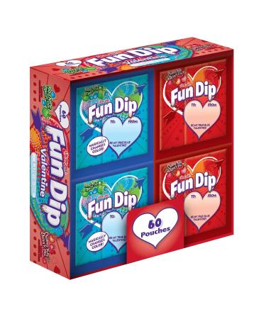 Razz Apple Magic Dip and Cherry Yum Diddly Dip Flavored Fun Dip (0.43oz, 60pk.) 60 Count (Pack of 1)