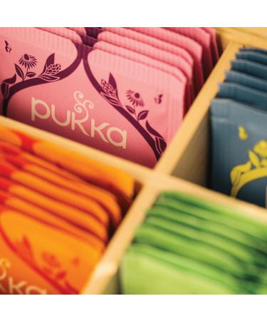 Pukka Herbs Herbal Tea Chest |Organic | Tea Collection | Reusable Sharing Box | 42 Sachets | 6 Flavours Ginger Chamomile Mint 42 Count (Pack of 1) - Buy Online on GoSupps.com