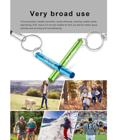 Shop Pokzon Trillerpipe - Aluminum Whistle Pipes with Key Rings for Outdoor Camping Hiking & Emergency | Fast International Shipping - Buy Online on GoSupps.com