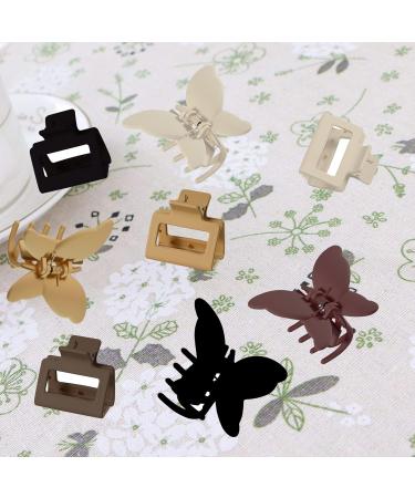 8 Pack 2.36 Inch Hair Claw Clips for Women - Matte Butterflies Hair Clamps - Gifts for Girls - Thin to Medium Hair Accessories - Buy Online on GoSupps.com