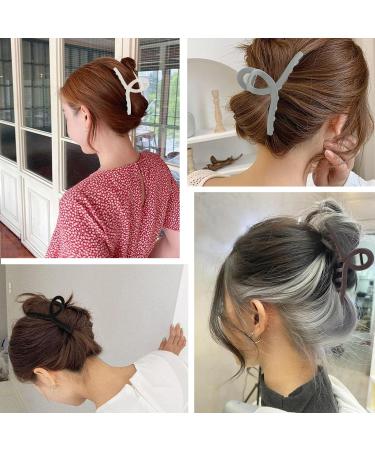 6 Pack Matte Jumbo Claw Clips for Thick & Curly Hair - Extra Large Butterfly Hair Clips for Women - Durable Hair Accessories in Claret - Buy Online on GoSupps.com