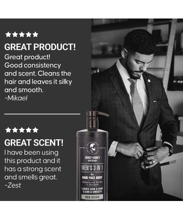 Abbot Kinney Apothecary Men's 3-in-1 Moisturizing Shampoo, Conditioner, and Body Wash - Wood Reserve 32oz - Buy Online on GoSupps.com