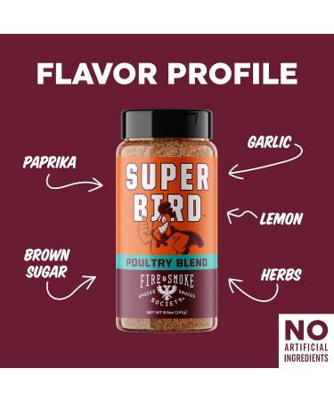 Fire & Smoke Society Chicken Seasoning Super Bird and Rodeo Ranch | Bundle With Snack Scout Measuring Spoon - Buy Online on GoSupps.com