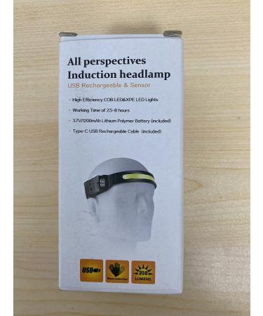 Hyted LED Rechargeable Headlamp - 2 Pack 230 Wide Angle Waterproof with Red Warning Light 6 Light Modes - Ideal for Jogging Fishing and Running - Buy Online on GoSupps.com