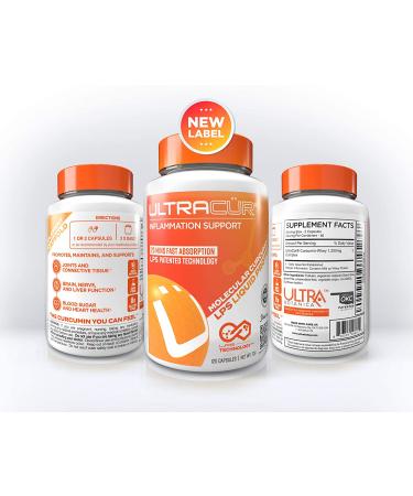 Ultracur Turmeric Curcumin - Fast Acting Bioavailable Formula - 120 Vegetarian Capsules - Buy Online on GoSupps.com