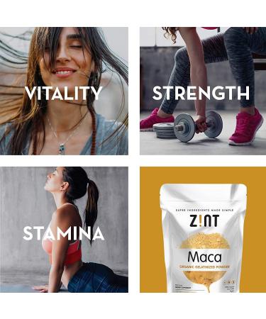 Zint Organic Maca Gelatinized Powder 8 oz - Superfood for Energy & Wellness - Buy Online on GoSupps.com