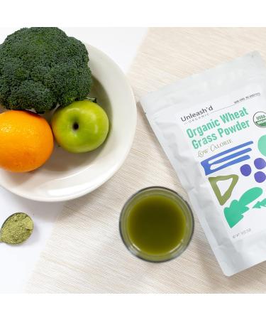 Organic Wheatgrass Powder 1 LB - Green Superfood for Smoothies and Salads - 16 OZ of Immune-Boosting Vitamins, Fibers, and Minerals - Vegan Friendly - Buy Online on GoSupps.com