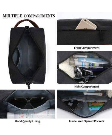KK Water - Resistant Hanging Toiletry Travel Bag Spacious Black Gym Shaving Make Up Bag for Men & Women - Buy Online on GoSupps.com