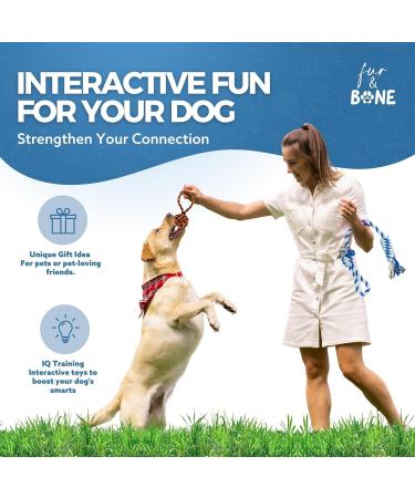 Fur & Bone 10 Pack Dog Rope Toy Dog Chew Toys for Aggressive Chewers - Cotton Puppy Toys | Dog Toys Indestructible for Dog Chews | Dog Toy Indestructible Dog Toys Dog Accessories Chew Toys for Dogs - Buy Online on GoSupps.com