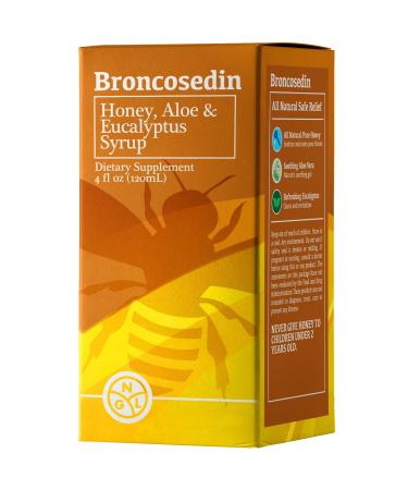 Broncosedin Bronchial Syrup Honey-Aloe-Eucalyptus | 4 fl Oz | Made in USA