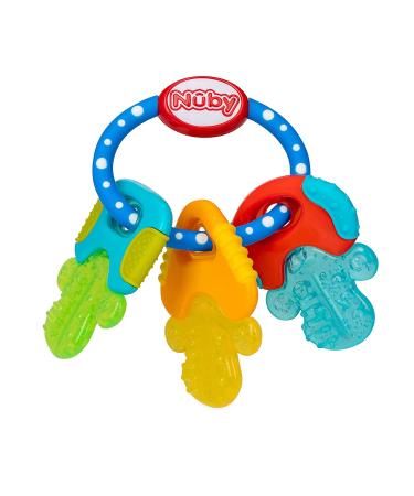 Nuby IcyBite Keys Teether - Soothing Blue Teether for 3+ Months - Buy Online on GoSupps.com