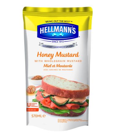 Hellmann's Sandwich Sauce and Burger Honey Mustard 570 ml - Pack of 5