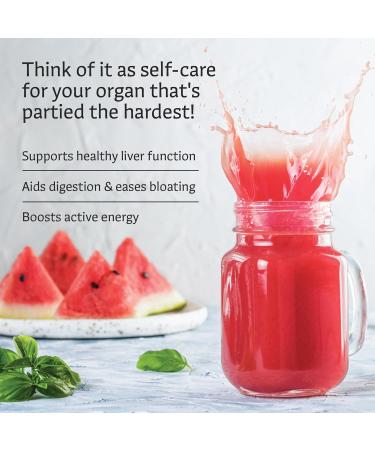 Liver Elixir Premium Liver Cleanse Detox & Repair Powder with 1000mg of Milk Thistle & NAC Artichoke Extract Licorice Root - Made in USA - Watermelon (30 Servings) - Buy Online on GoSupps.com
