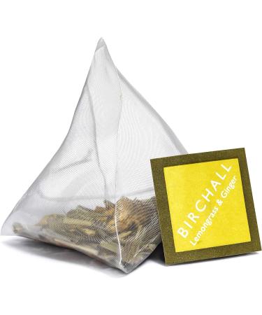 Birchall Tea Bags Lemongrass & Ginger Herbal Tea Gift Set Caffeine Free Tea Bursting with Full Flavour Perfect Vegan Gifts 15 Plant-Based Prism Tea Bags - Buy Online on GoSupps.com