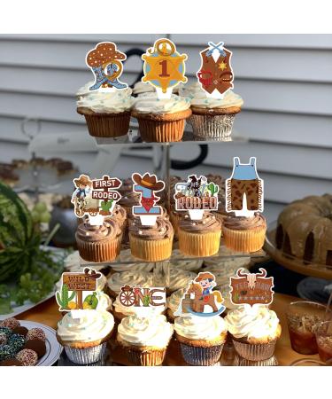48 pcs My First Rodeo Cupcake Toppers - Buy Online on GoSupps.com