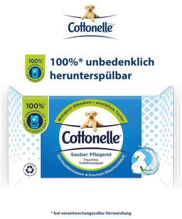 Buy Cottonelle Moist Toilet Paper - Biodegradable Wet Wipes with Cotton Fragrance | 12x42 Pack - Clean & Nourishing | International Shipping Available - Buy Online on GoSupps.com