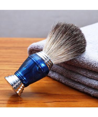 Premium Wet Manual Double Edge Safety Razor Set | Shaving Kit with Blades Brush & Bowl | Barbershop Grooming for Men - Blue - Buy Online on GoSupps.com