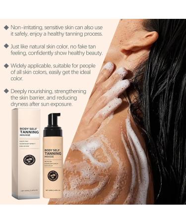 Self-Tanning Mousse 100ml Bronzer for Skin | Tanning Mousse | For Women and Men Outdoor Vacation Beach Wedding Evening Date - Buy Online on GoSupps.com
