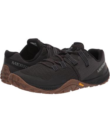 Merrell Men's Trail Glove 6 Sneaker 8.5 - Black/Gum | Lightweight Barefoot Running Shoes - Buy Online on GoSupps.com