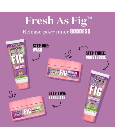 Shop Soap & Glory Limited Edition Fresh as Fig Body Butter - Moisturizing Body Cream for Dry Skin with Shea Butter Aloe Vera & Rosehip Oil - 200 ml - Buy Online on GoSupps.com