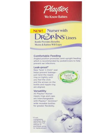 Playtex Premium Nurser 4 oz 1 ct - Best Quality Nursing Bottle for Baby - Buy Online on GoSupps.com