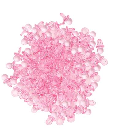200 Pieces Baby Schnuller Acrylic Pacifiers - Pink Mini Necklace for Baptism Birthday & Baby Party Decorations - Buy Online on GoSupps.com