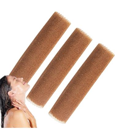 Long Net Bath Sponge | Nylon Mesh African Mesh Cloth Shower Net Scrubber Dead Skin Removal Bath Sponges for Women & Men Coffee - Buy Online on GoSupps.com