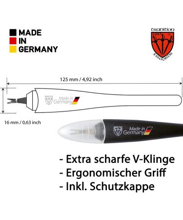 3 Swords Germany Cuticle Knife Trimmer Remover Cutter - Professional Nail Care Tool from Solingen Germany - Buy Online on GoSupps.com