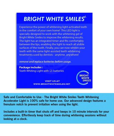Bright White Smiles Teeth Whitening Accelerator Light - 5X More Powerful Blue LED for Faster Whitening - Buy Online on GoSupps.com