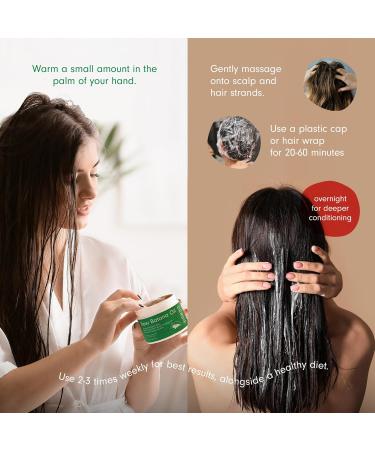 Raw Batana Oil for Hair Growth - 100% Pure & Organic | Unrefined Solid Oil from Honduras | Dr Sebi Approved | Thicker & Stronger Hair for Men & Women (4 FL OZ - Buy Online on GoSupps.com