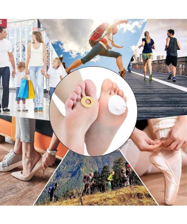 Felt Callus Pads & Foam Cushions Set - 6 Felt Pads & 45 Foam Toe Pads for Pain Relief & Protection | Comfortable Corn Cushions - International Shipping - Buy Online on GoSupps.com