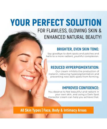 Dark Spot Remover for Face & Body - Vitamin C Niacinamide & Collagen - Skin Lightening Cream for Men & Women - 43% Active Ingredients - Dark Spot Corrector & Brightening Cream - Buy Online on GoSupps.com