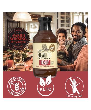 G Hughes Smokehouse Sugar Free BBQ Sauce Hickory 18 Ounce - Buy Online on GoSupps.com