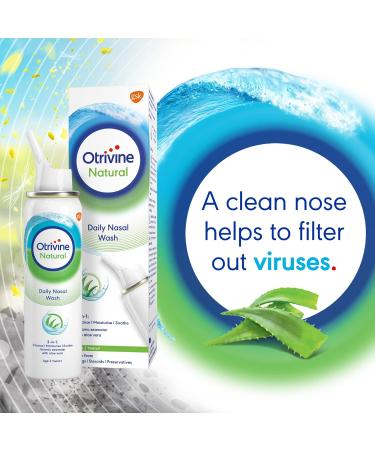Otrivine Natural Daily Nasal Wash with Aloe Vera 100ml - Gentle Nasal Cleansing Solution - Buy Online on GoSupps.com