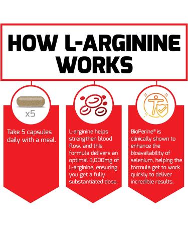 Force Factor L-Arginine Nitric Oxide Supplement 3000mg - 150 Capsules | Muscle Building, Blood Flow Support, Nutrient Delivery & Pumps | BioPerine for Enhanced Absorption | 150 Count Pack - Buy Online on GoSupps.com