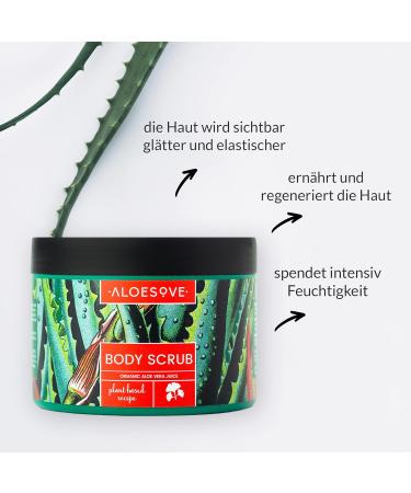 ALOESOVE Body Scrub 245g | Natural Vegan Body Peeling with Organic Aloe Extract | International Shipping - Buy Online on GoSupps.com