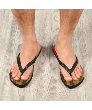 Premium Mnsruu Rose Print Flip Flops for Women & Men - Vintage Hotel Spa Bedroom Travel XXL - Buy Online on GoSupps.com