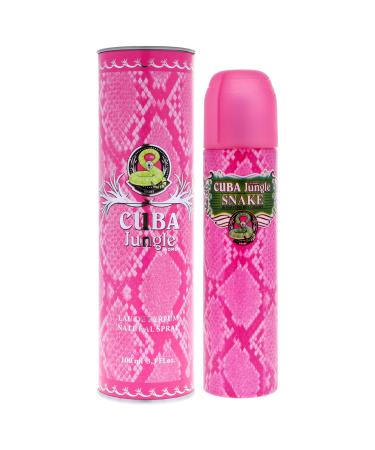 Cuba Jungle Snake Eau De Parfum Spray for Women 3.4 Ounce