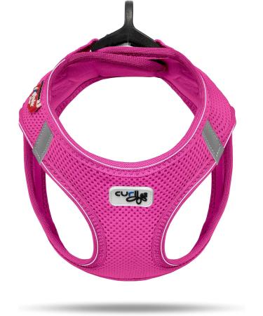 Classic Vest Harness Air Mesh - Curli D-Ring Buckle in Fuchsia XS | Ideal for Comfortable Pet Travel - Shop Internationally! - Buy Online on GoSupps.com